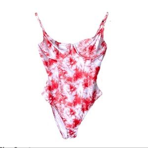 NWT ONIA- Revolve Isabella high leg Tie-Dye Swimsuit.